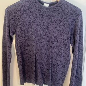 Athleta girl Purple Patterned Long Sleeve Shirt